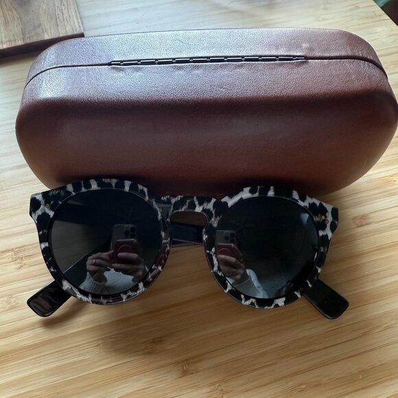 Illesteva Zebra Print Leonard Sunglasses main image 5